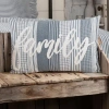 Vhc Brands Sawyer Mill Rectangular Throw Pillow In Blue