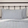 Vhc Brands Sawyer Mill Stripe Pillow Sham In Blue