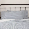 Vhc Brands Sawyer Mill Stripe Pillowcases In Blue