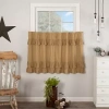 Vhc Brands Simple Life Ruffled 2-pc. Rod Pocket Window Tier In Sand