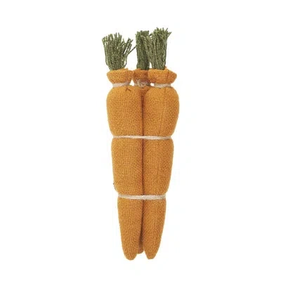 Vhc Brands Spring In Bloom Bundle Of 3 Carrots In Green;orange;tan