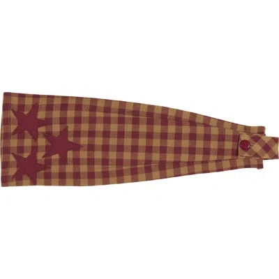 Vhc Brands Star Tea Towel In Burgundy