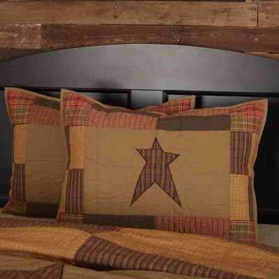 Vhc Brands Stratton Sham In Black;red;tan