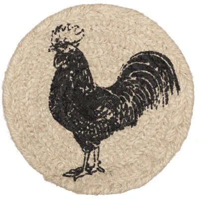 Vhc Brands Surikova Bleached Tabletop & Kitchen Coaster In Black;white;gray