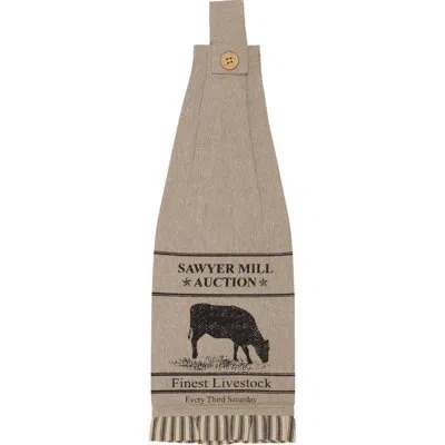 Vhc Brands Surikova Tea Towel In Black;cream;tan