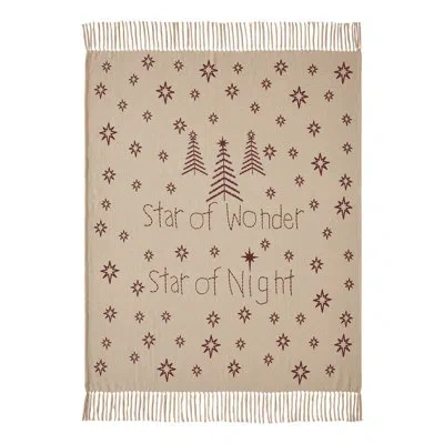Vhc Brands Throw Blanket In Burgundy