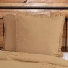 Vhc Brands Veranda Burlap Natural Reversible Euro Sham In Brown
