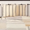 Vhc Brands Vintage Stripe Reversible Euro Sham In White