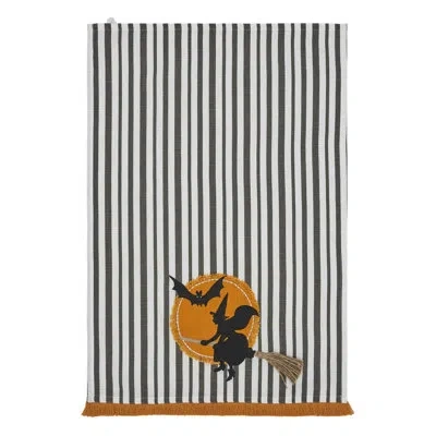 Vhc Brands Witching Hour Tea Towel 19x28 In Black;green;orange