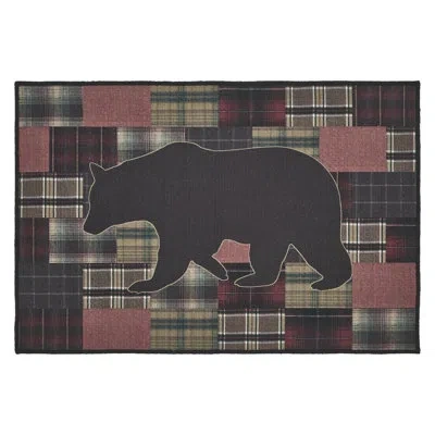 Vhc Brands Wyatt Bath Mat In Brown;red;tan
