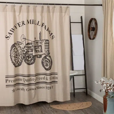 Vhc Brands Zhang 100% Cotton Single Shower Curtain