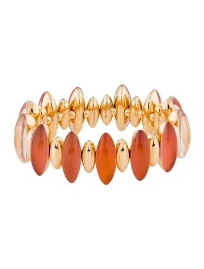 Pre-owned Vhernier 18k Quartz Doublet Fuseau Bracelet, 8" In Multi