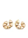Vhernier 18k Rose Gold Triangular Elements Earrings In Gold