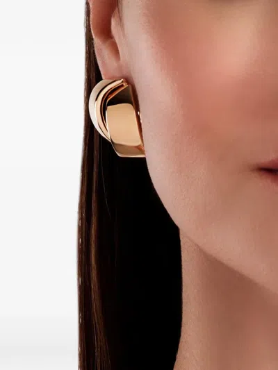 Vhernier Abbraccio Sculptural Earrings In Gold