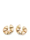 Vhernier 18k Rose Gold Triangular Elements Earrings In Yellow