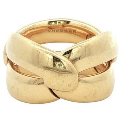 Pre-owned Vhernier Olimpia Ring 18k Yellow Gold