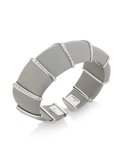 Vhernier Women's Ardis Aluminum, 18k White Gold & 2.27 Tcw Diamond Cuff