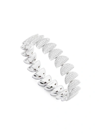Vhernier Women's Eclisse Endless 18k White Gold & 7.30 Tcw Diamond Bracelet
