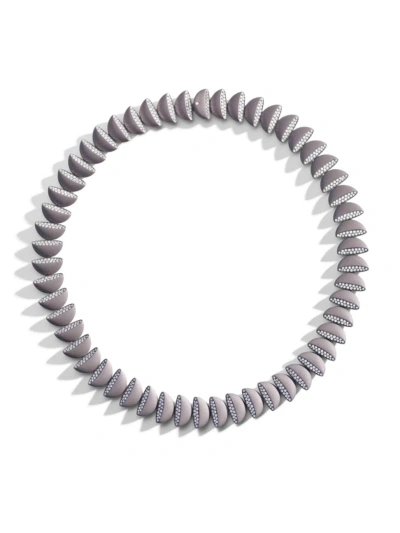 Vhernier Women's Eclisse Endless Titanium & 6.30 Tcw Diamond Necklace