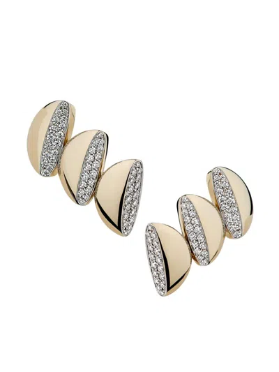 Vhernier Women's Eclisse Endless Two-tone 18k Gold & 0.72 Tcw Diamond Clip-on Earrings