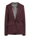 Vi To Vi Woman Blazer Plum Size 6 Viscose, Elastane In Purple