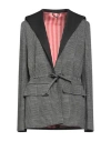 Vi To Vi Woman Blazer Grey Size 2 Viscose, Polyamide, Elastane In Grey
