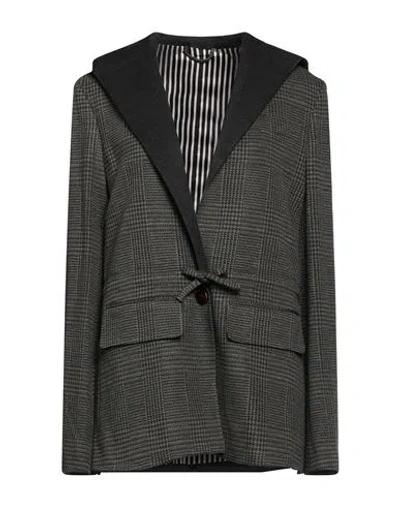 Vi To Vi Woman Blazer Military Green Size 6 Viscose, Polyamide, Elastane