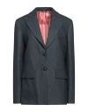 Vi To Vi Woman Blazer Navy Size 6 Virgin Wool, Polyester In Navy Blue
