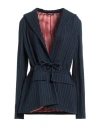 Vi To Vi Woman Blazer Navy Size 4 Viscose, Elastane In Navy Blue