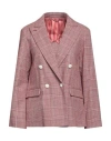 Vi To Vi Woman Blazer Red Size 8 Cotton, Elastane In Red