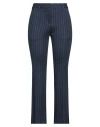 Vi To Vi Woman Pants Navy Size 6 Viscose, Elastane In Navy Blue