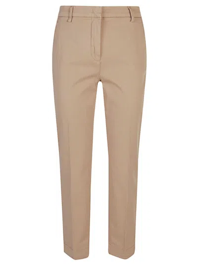 VIA MASINI 80 BEIGE COTTON TROUSERS