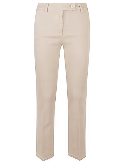 VIA MASINI 80 BEIGE STRAIGH-LEG PANTS