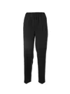 Via Masini 80 Black Elastic Trousers