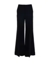 Via Masini 80 Womens Black Flared Trousers
