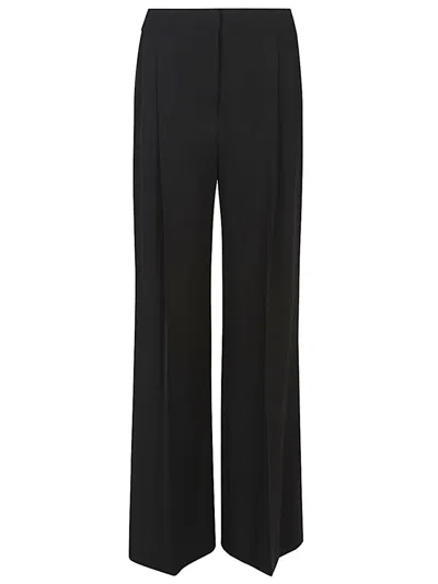 VIA MASINI 80 BLACK WIDE LEG TROUSERS