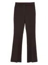 Via Masini 80 Straigh Trousers In Brown