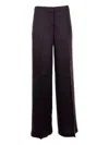Via Masini 80 Button-fastening Trousers In Purple