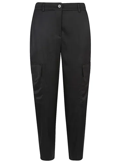 Via Masini 80 Cargo Trousers In Black