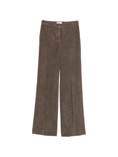 Via Masini 80 Corduroy Straight-leg Trousers In Animal Print