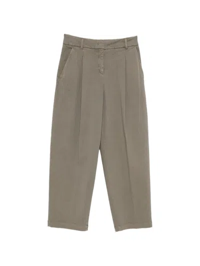 Via Masini 80 Cotton Trousers By  In Green