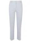Via Masini 80 Linen Blend Trousers In Grey