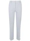 Via Masini 80 Linen Blend Trousers In Grey