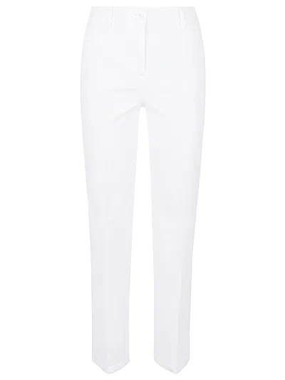 Via Masini 80 Cotton Trousers In White