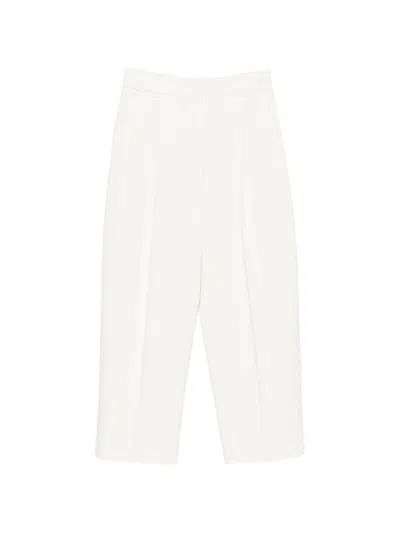Via Masini 80 Cotton Trousers In White