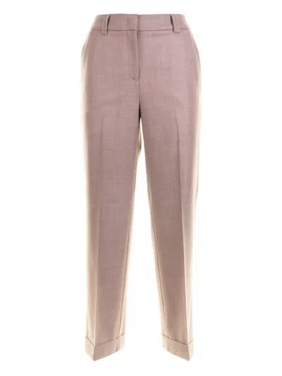 Via Masini 80 Cuffed Trousers In Pink