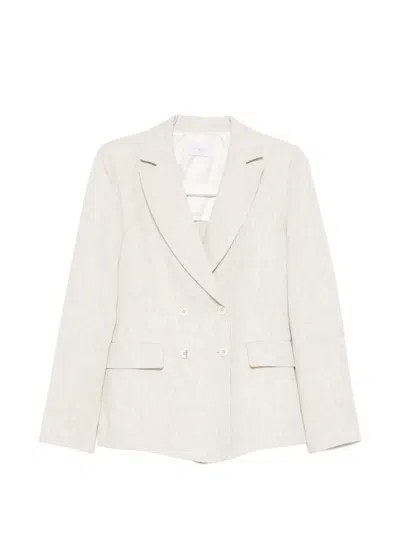 Via Masini 80 Double-breasted Blazer In White