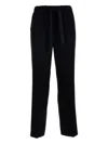 Via Masini 80 Drawstring-fastening Trousers In Black