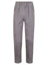 Via Masini 80 Elastic Waist Suede Trousers