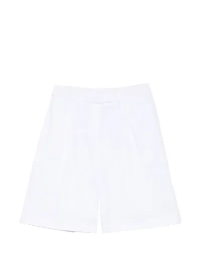 Via Masini 80 Cotton Bermuda Shorts In White